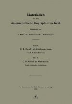 Materialien Fur Eine Wissenschaftliche Biographie Von Gauss