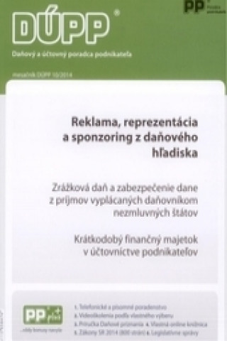 DUPP 10/2014 Reklama, reprezentácia a sponzoring z daňového hľadiska