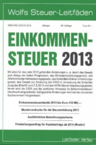 Einkommensteuer 2013