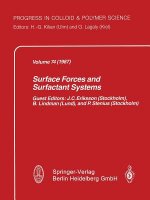 Surface Forces and Surfactant Systems