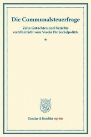 Die Communalsteuerfrage.