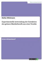 Experimentelle Anwendung der Extraktion des grünen Blattfarbstoffs aus einer Textilie