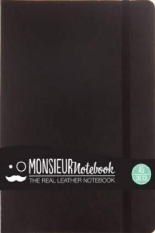 Monsieur Notebook Leather Journal - Black Sketch Medium A5