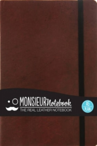 Monsieur Notebook Leather Journal - Brown Plain Medium A5