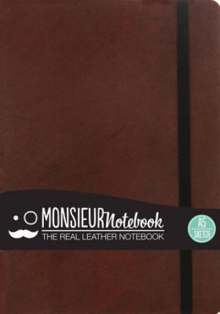 Monsieur Notebook Leather Journal - Brown Sketch Medium A5