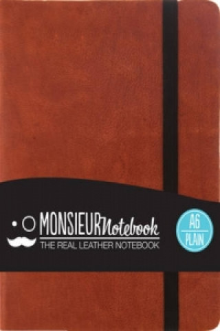Monsieur Notebook Leather Journal - Tan Plain Medium A6