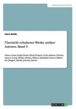 UEbersicht erhaltener Werke antiker Autoren. Band 9