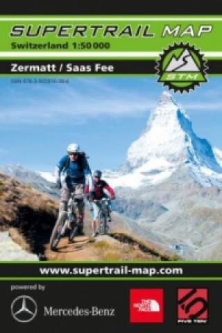 Supertrail Map Zermatt / Saas Fee