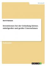 Investitionen bei der Grundung kleiner, mittelgrosser und grosser Unternehmen
