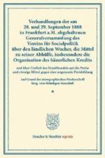 Verhandlungen der am 28. und 29. September 1888 in Frankfurt a.M. abgehaltenen Generalversammlung des Vereins für Socialpolitik über den ländlichen Wu