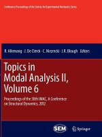 Topics in Modal Analysis II, Volume 6