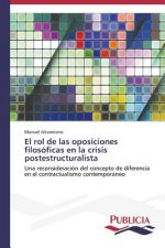 rol de las oposiciones filosoficas en la crisis postestructuralista