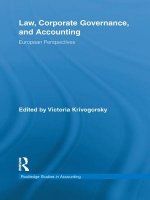 Law, Corporate Governance and Accounting