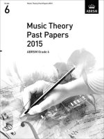 Music Theory Past Papers 2015 Grade 6