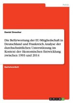 Befurwortung der EU-Mitgliedschaft in Deutschland und Frankreich. Analyse der durchschnittlichen Unterstutzung im Kontext der oekonomischen Entwicklun