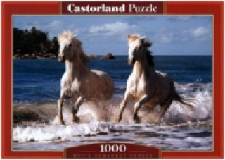 Weiße Camargue-Pferde (Puzzle)