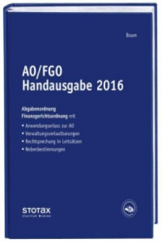 AO/FGO Handausgabe 2016, m. Buch