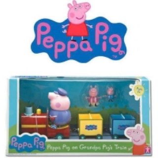 Prasátko Peppa - vláček + 3 figurky