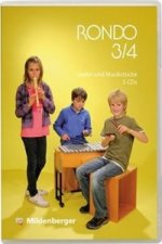 RONDO - Das Liederbuch für die Grundschule - 3./4. Schuljahr, Lieder und Musikstücke, Tanz-Video, 5 Audio-CDs und 1 Tanz-DVD