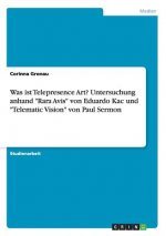 Was ist Telepresence Art? Untersuchung anhand Rara Avis von Eduardo Kac und Telematic Vision von Paul Sermon