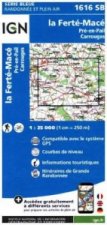 IGN Karte, Carte de randonnée (et plein air) La Ferte Mace pre
