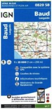 IGN Karte, Carte de randonnée (et plein air) Baud Languidic