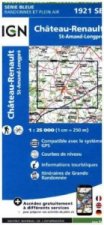 IGN Karte, Carte de randonnée (et plein air) Chateau Renaul