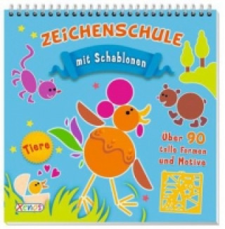 Zeichenschule: Tiere, m. Schablonen