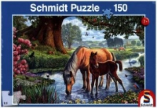 Pferde am Bach (Kinderpuzzle)
