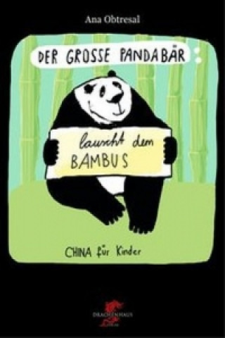 Der große Panda lauscht dem Bambus