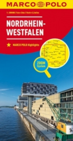 MARCO POLO Regionalkarte Deutschland 05 Nordrhein-Westfalen 1:200.000. North Rhine-Westphalia / Rhénanie-du-Nord-Westphalie
