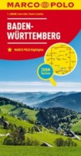 MARCO POLO Karte Baden-Württemberg. Bade-Wurtemberg