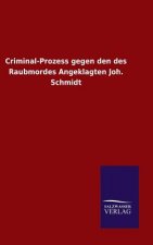 Criminal-Prozess gegen den des Raubmordes Angeklagten Joh. Schmidt