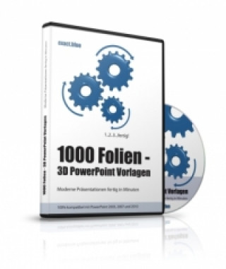 1000 Folien, 3D PowerPoint Vorlagen, Farbe: exact.blue (2017), 1 CD-ROM