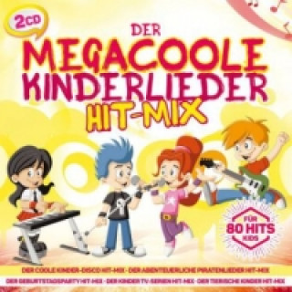Der megacoole Kinderlieder Hit-Mix - 80 Hits für Kids, 2 Audio-CDs