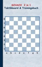 Schach 2 in 1 Taktikboard und Trainingsbuch