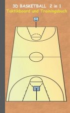 3D Basketball 2 in 1 Taktikboard und Trainingsbuch