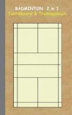 Badminton 2 in 1 Taktikboard und Trainingsbuch