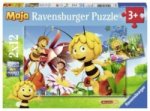 Ravensburger Kinderpuzzle - 07594 Biene Maja auf der Blumenwiese - Puzzle für Kinder ab 3 Jahren, Biene Maja Puzzle mit 2x12 Teilen