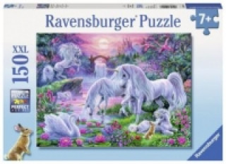 Ravensburger Kinderpuzzle - 10021 Einhörner im Abendrot - Fantasy-Puzzle für Kinder ab 7 Jahren, mit 150 Teilen im XXL-Format