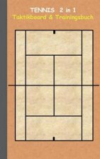 Tennis 2 in 1 Taktikboard und Trainingsbuch