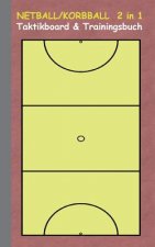 Netball/Korbball 2 in 1 Taktikboard und Trainingsbuch