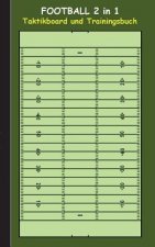 Football 2 in 1 Taktikboard und Trainingsbuch