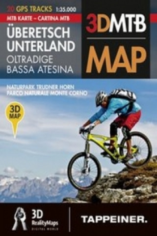 Mountainbike-Karte Überetsch / Unterland. Cartina Mountainbike Oltradige / Bassa Atesina