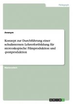Konzept zur Durchfuhrung einer schulinternen Lehrerfortbildung fur stereoskopische Filmproduktion und -postproduktion