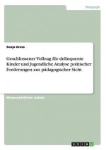 Geschlossener Vollzug fur delinquente Kinder und Jugendliche. Analyse politischer Forderungen aus padagogischer Sicht