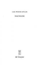 Nachlese