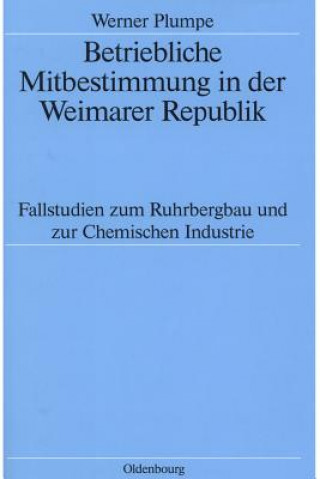 Betriebliche Mitbestimmung in der Weimarer Republik