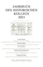 Jahrbuch des Historischen Kollegs, Jahrbuch des Historischen Kollegs (2003)