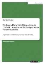 Entwicklung Maik Klingenbergs in 